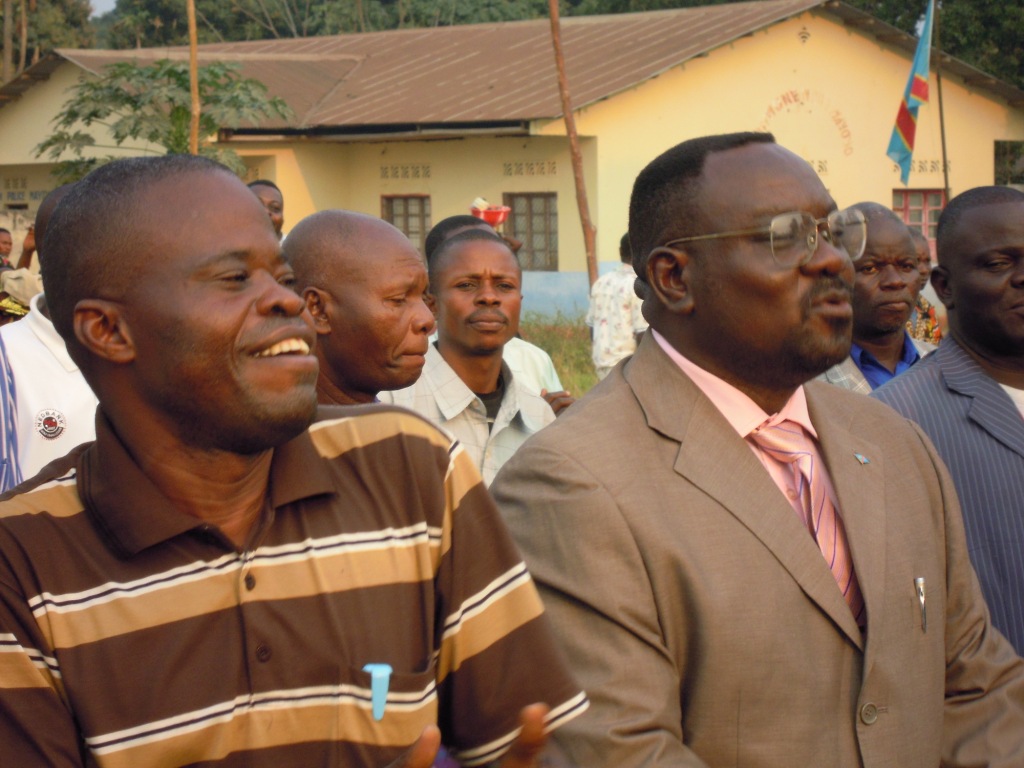 ds. Richard Mayoko (li) en ds. Bernardin Luswa Kesese (re), medewerkers in Congo
